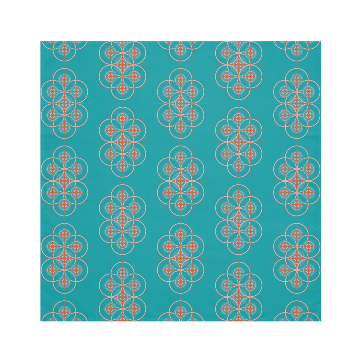 Miami Blue Cherry Blossom Graphic Napkin