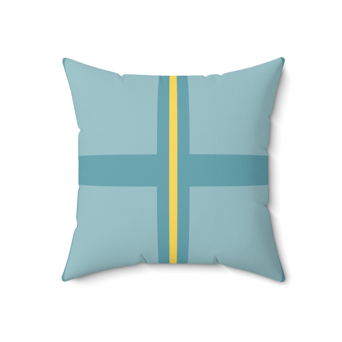 Quadrant 2 - The Flat Line Series: Spun Polyester Square Pillow