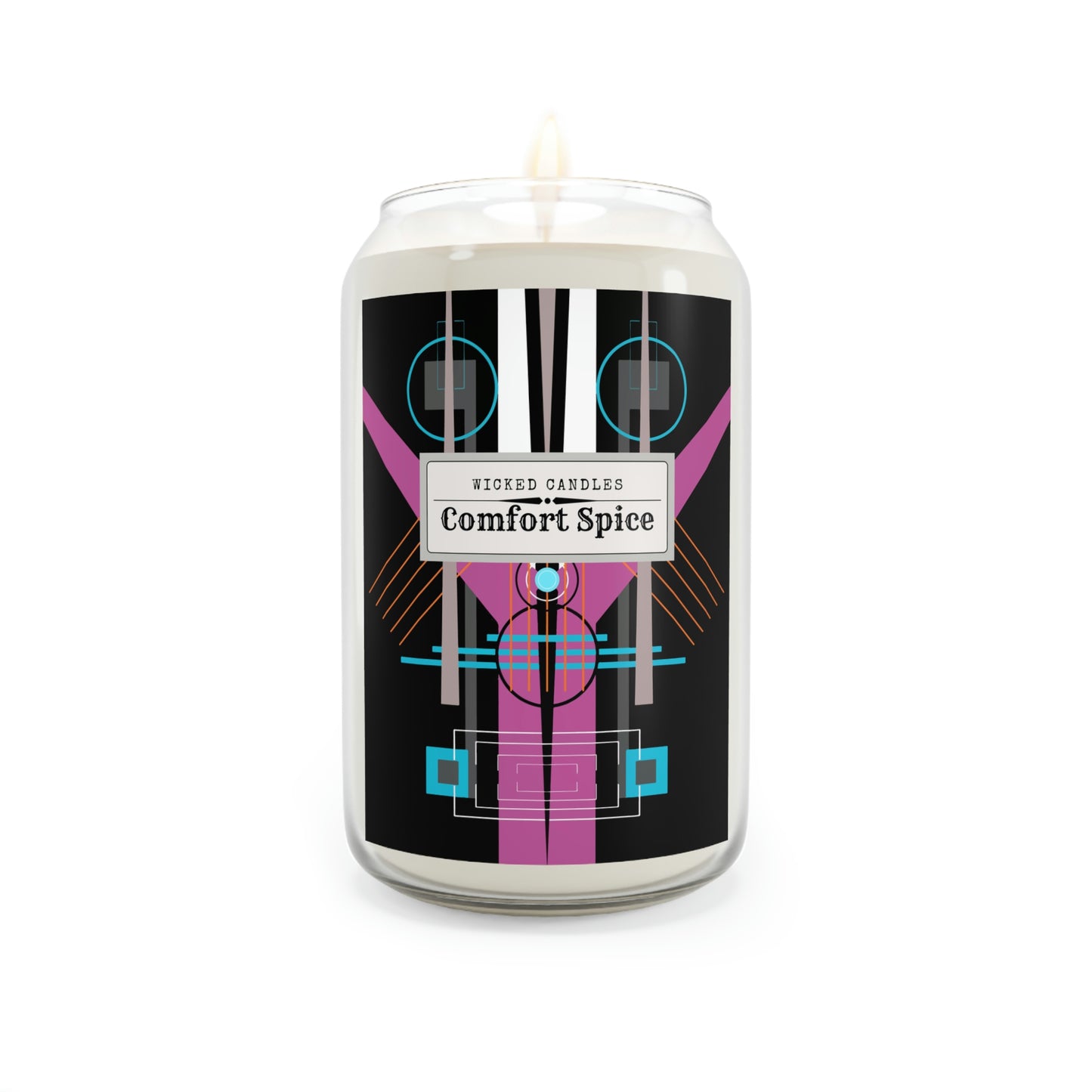 Wicked Candles Take OFF Neon Black Large Soy Candle, 13.75oz