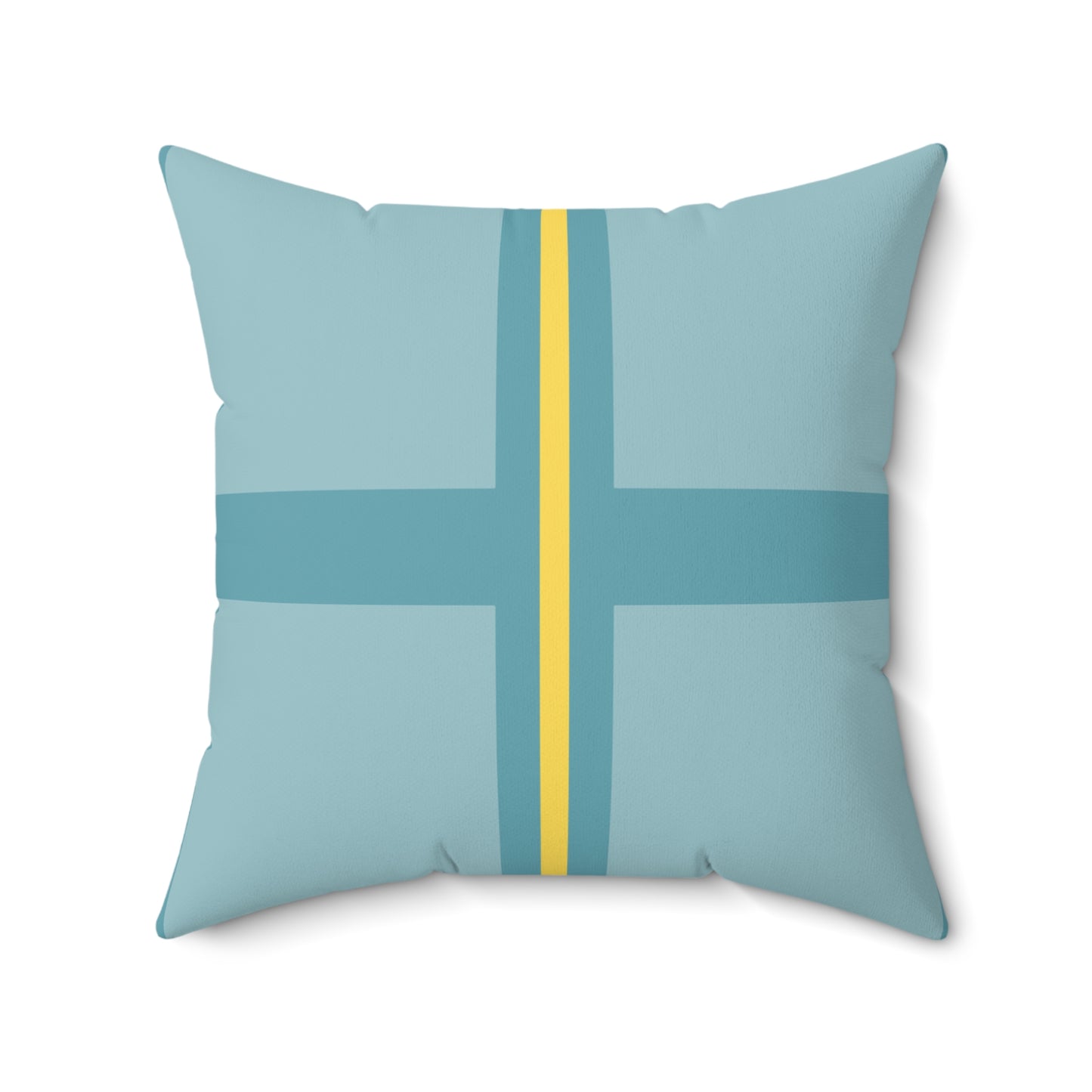 Quadrant 2 - The Flat Line Series: Spun Polyester Square Pillow