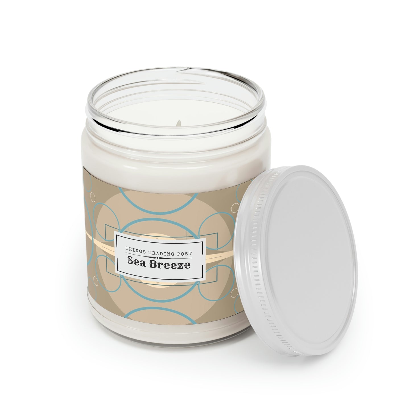 Wicked Candles Deco Beige Oscillation Scented Soy Candles, 9oz