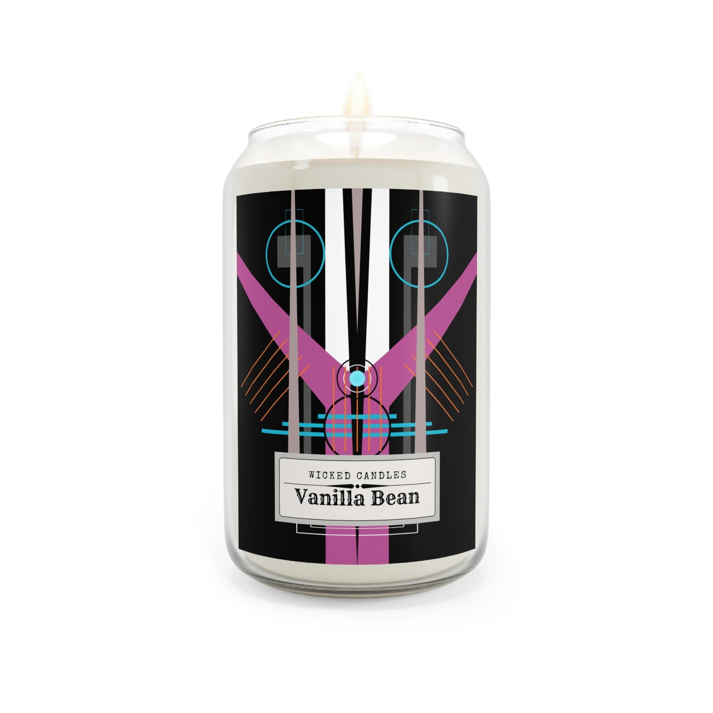 Wicked Candles Take OFF Neon Black Large Soy Candle, 13.75oz