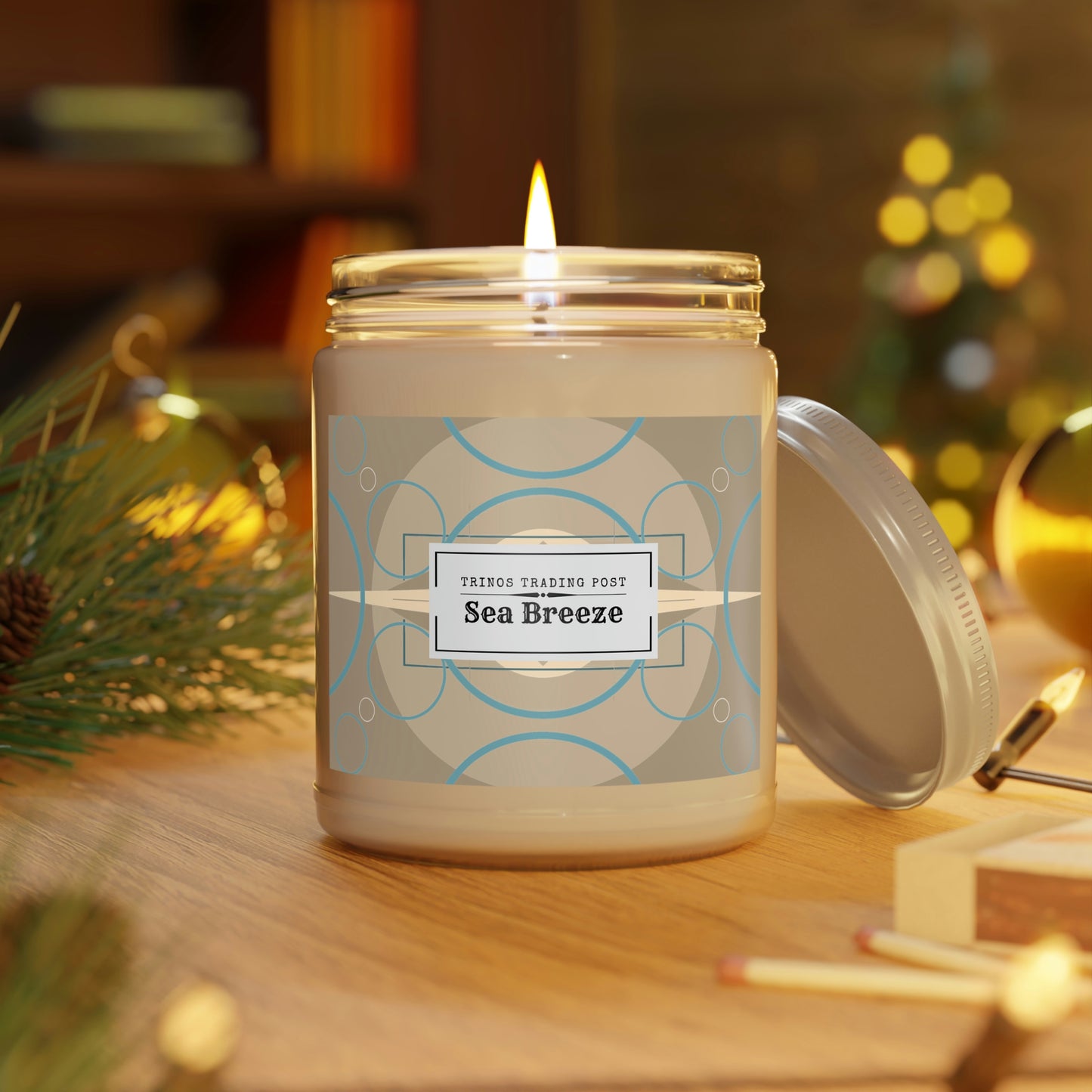 Wicked Candles Deco Beige Oscillation Scented Soy Candles, 9oz