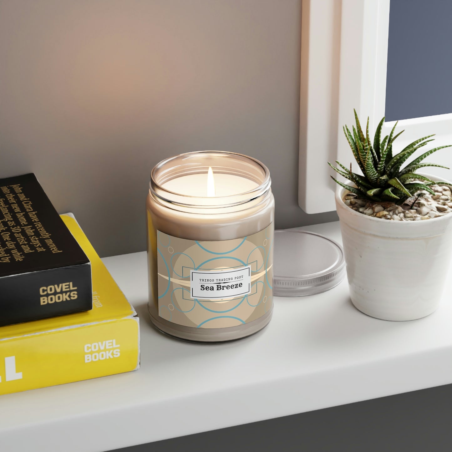 Wicked Candles Deco Beige Oscillation Scented Soy Candles, 9oz