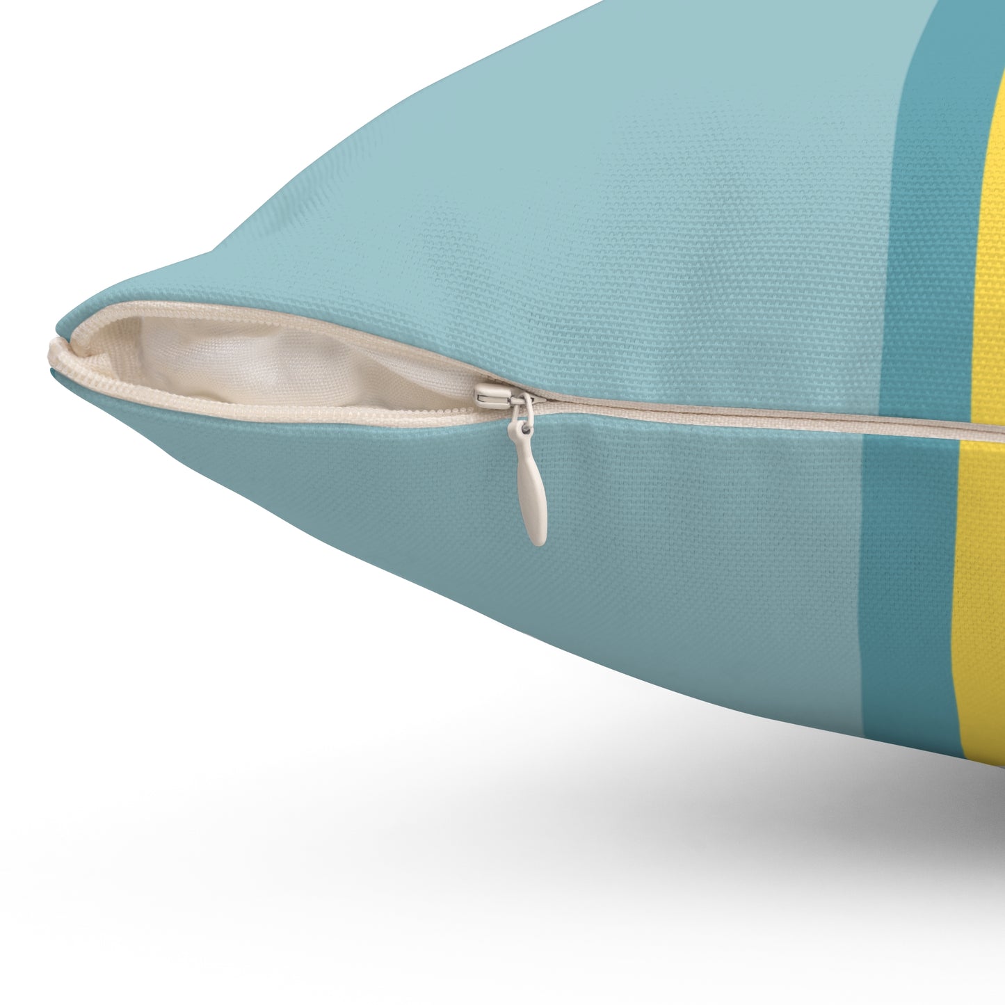 Quadrant 2 - The Flat Line Series: Spun Polyester Square Pillow