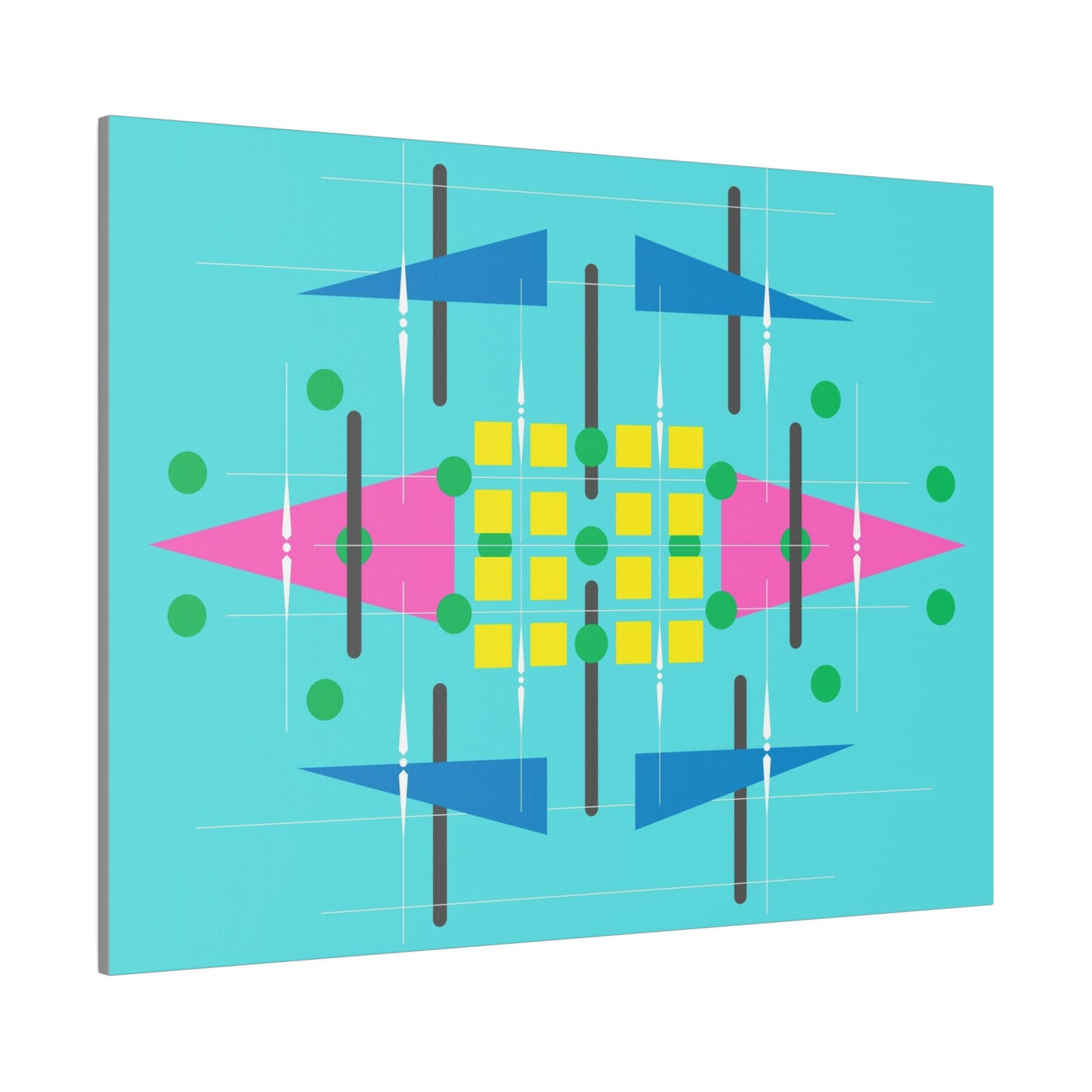 Teala - Universal Schematics 2: Geometric Abstract Deco Inspired Wall Art