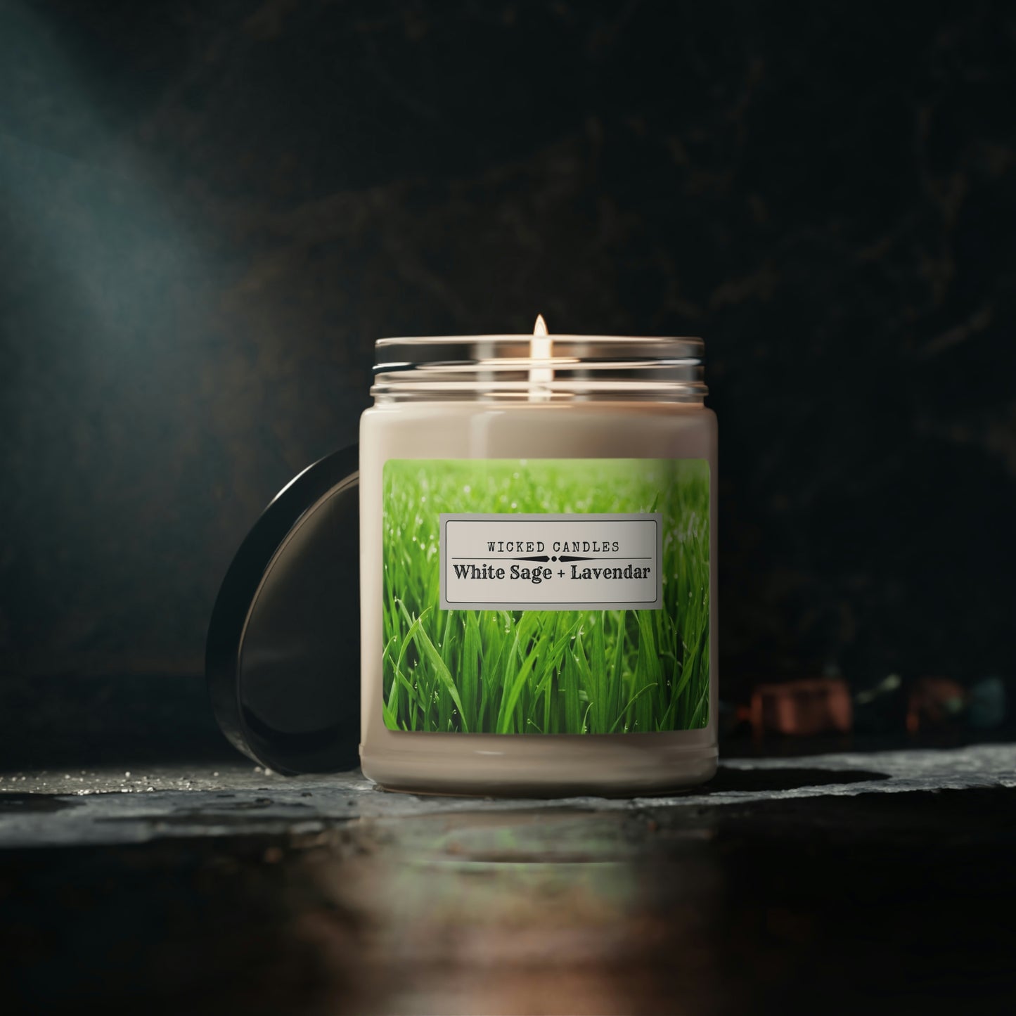 Wicked Candles Sassy Grass: Scented Soy Candle, 9oz