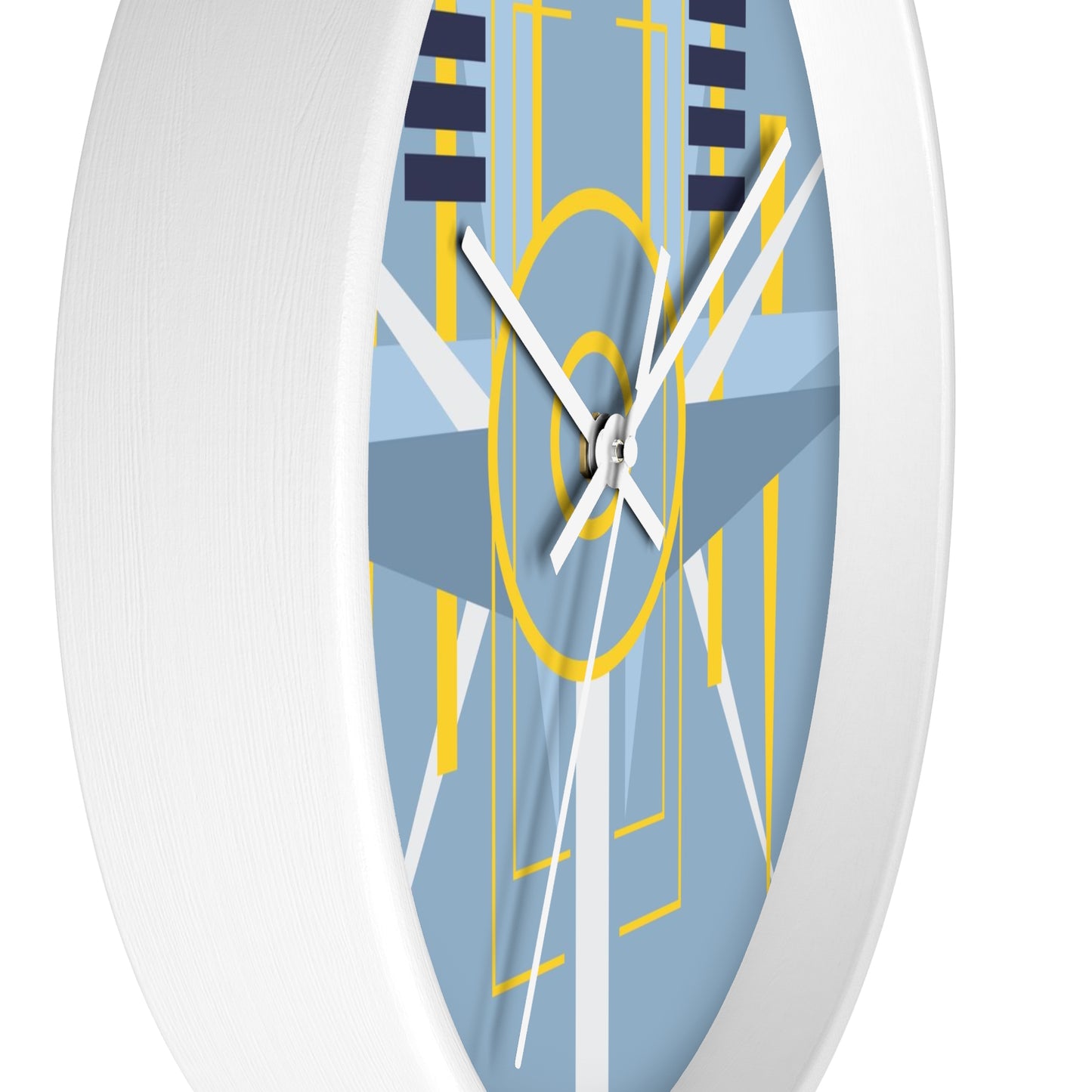 Deco Aviation Grey Oscilation Wall Clock