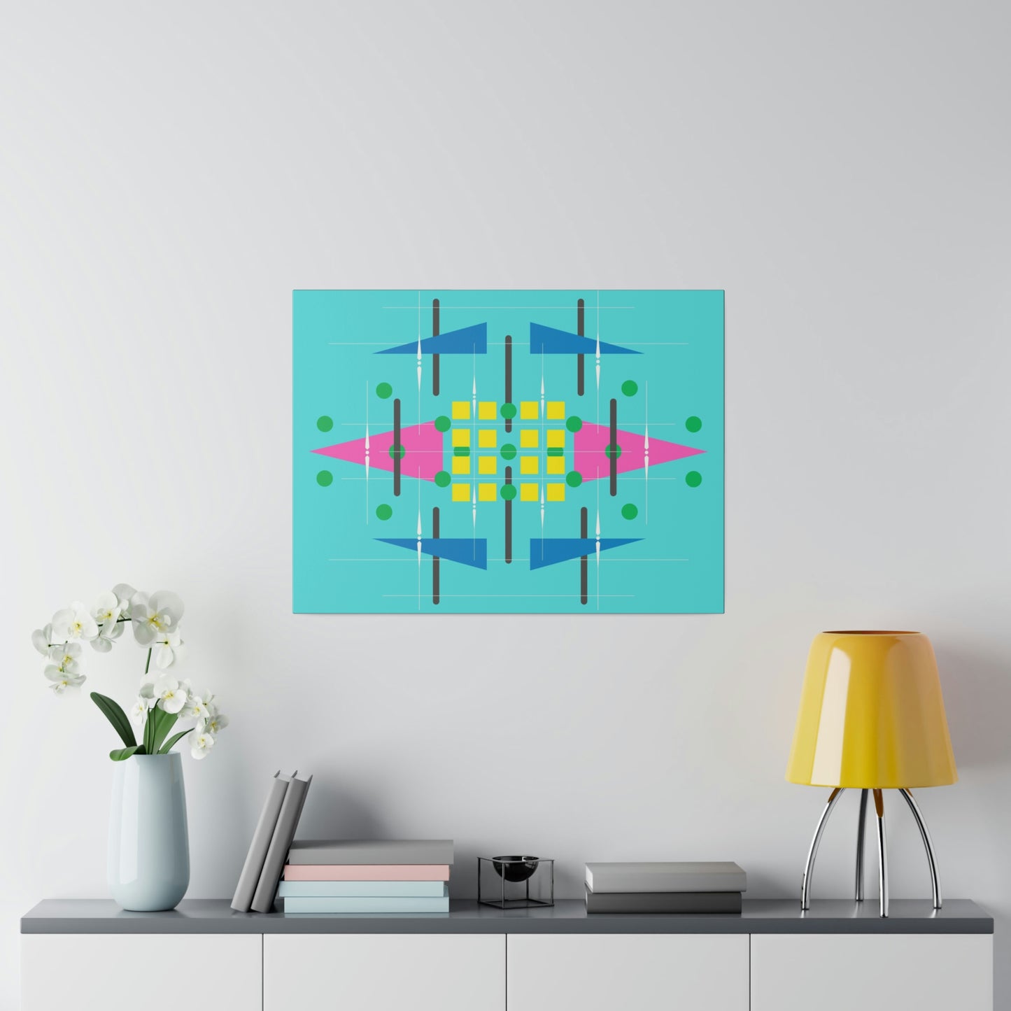 Teala - Universal Schematics 2: Geometric Abstract Deco Inspired Wall Art