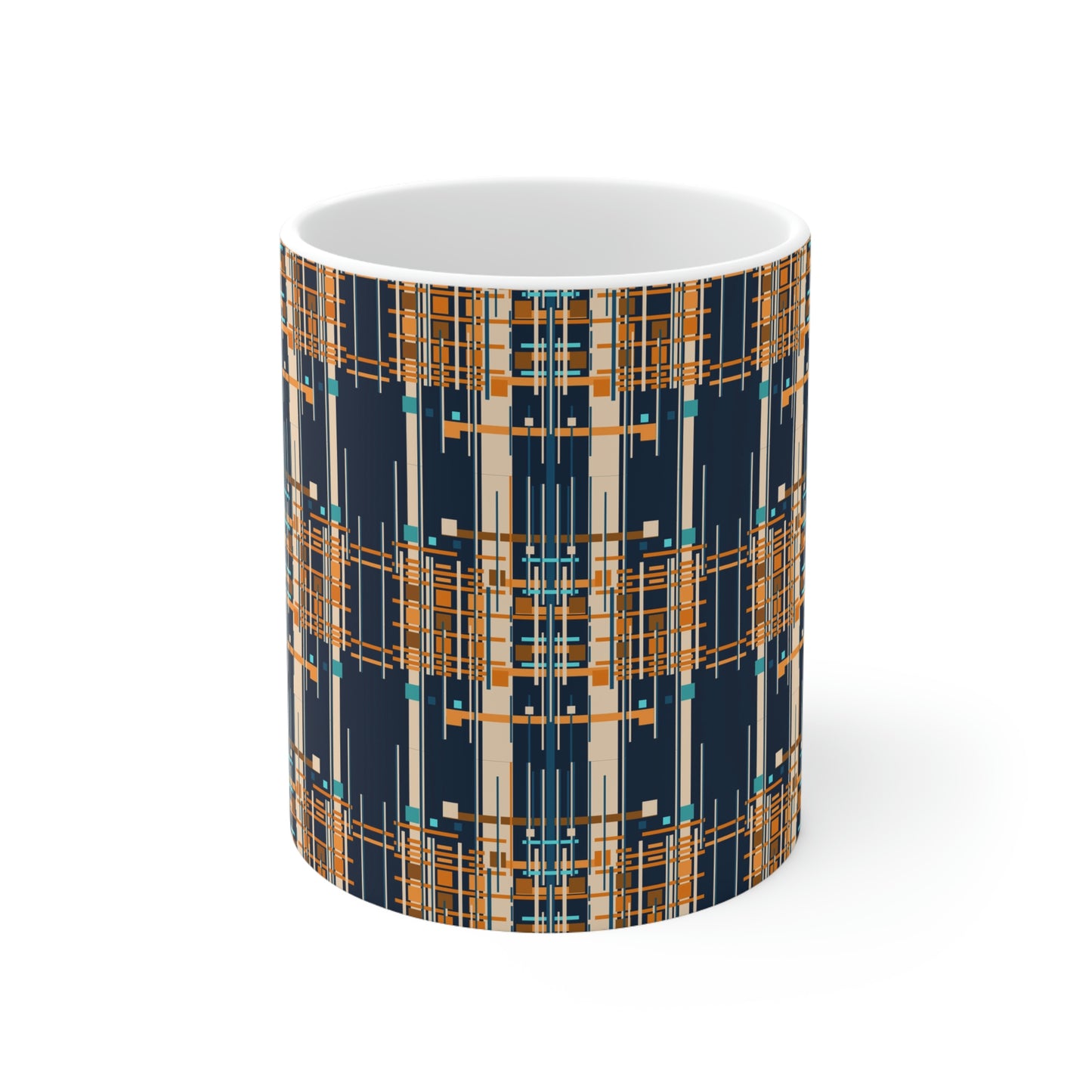 Bamboo Inspired Graphic Ceramic Mug