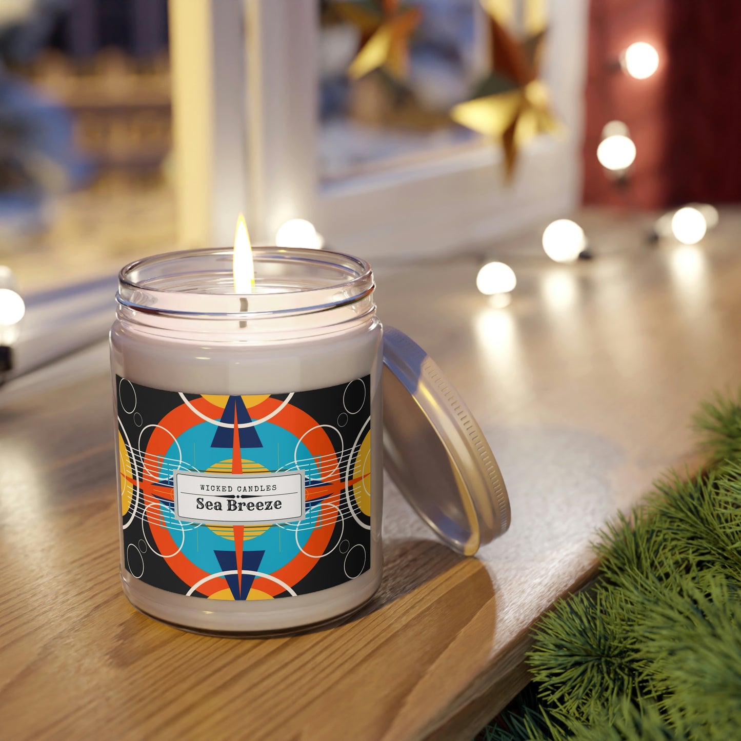 Wicked Candles Deco Dark Oscillation Scented Soy Candle, 9oz