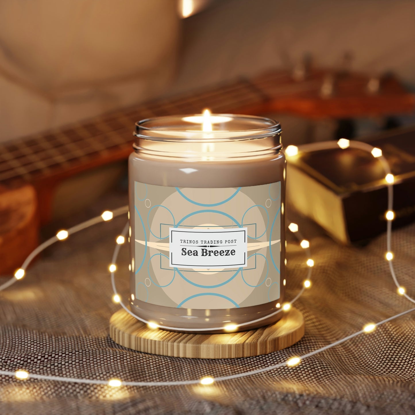 Wicked Candles Deco Beige Oscillation Scented Soy Candles, 9oz