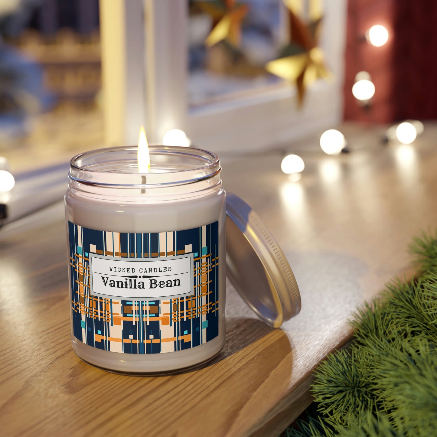 Wicked Candles Midnight Blue Bamboo-Inspired 9oz Soy Candle