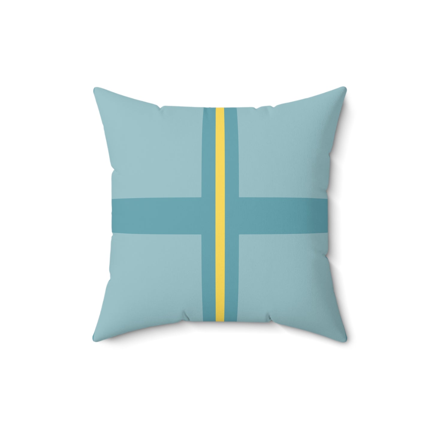 Quadrant 2 - The Flat Line Series: Spun Polyester Square Pillow