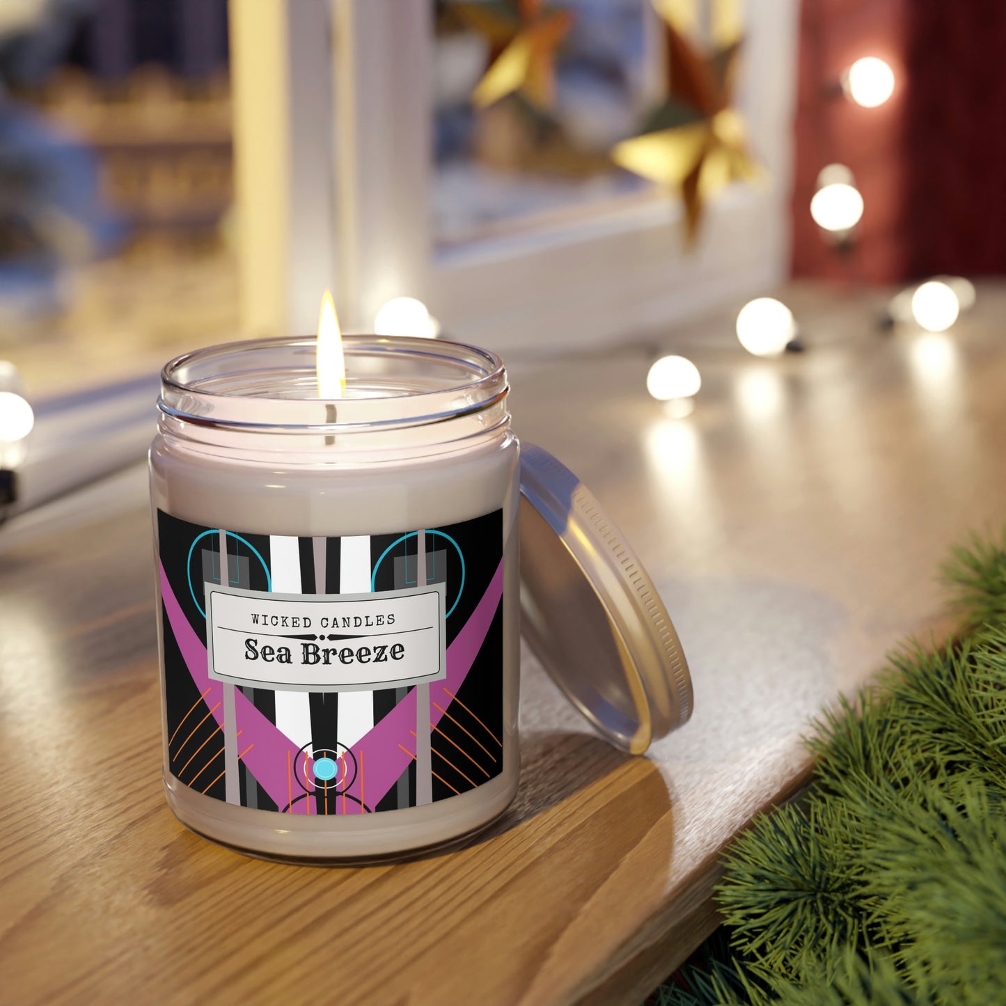 Wicked Candles Take OFF Black Neon 9oz Soy Candle
