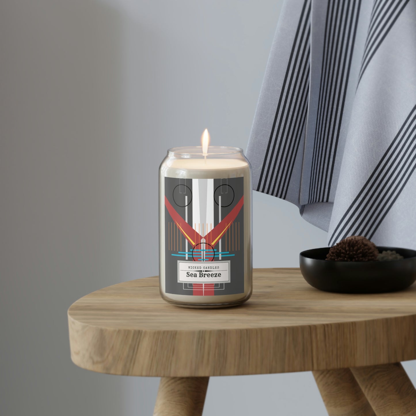 Wicked Candles Take OFF Steel Grey Large Soy Candle, 13.75oz