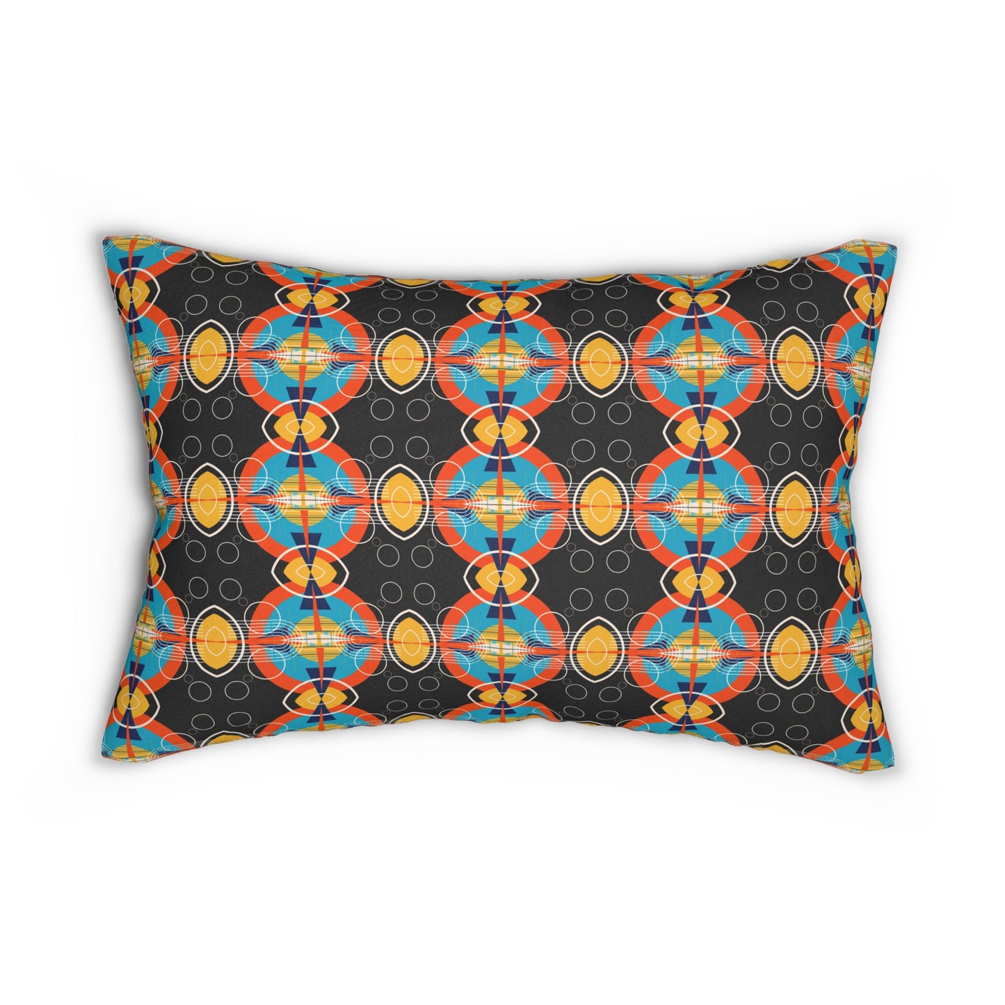 Deco Dark Oscillation Spun Polyester Lumbar Pillow 2 Sided Print