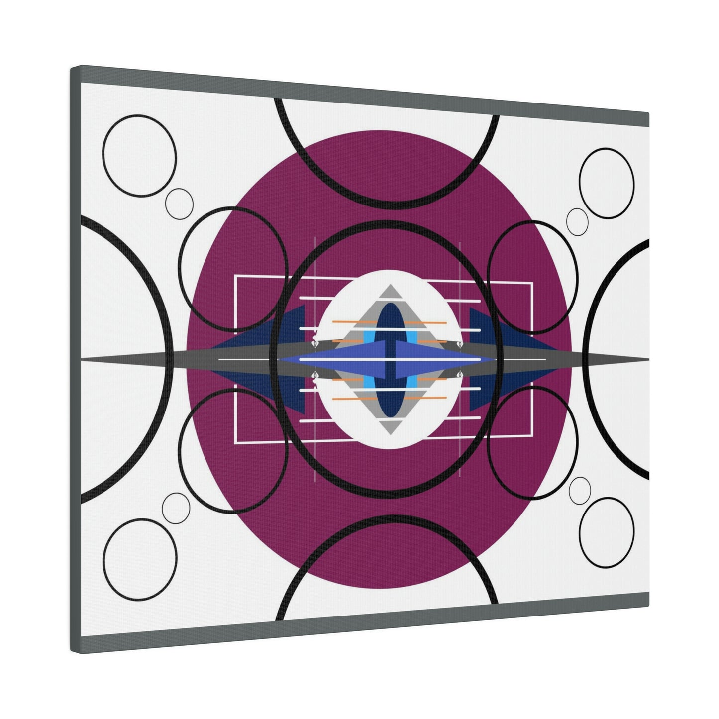 Deco 3 - Pressing Oscillation: Geometric Abstract Deco Inspired Wall Art