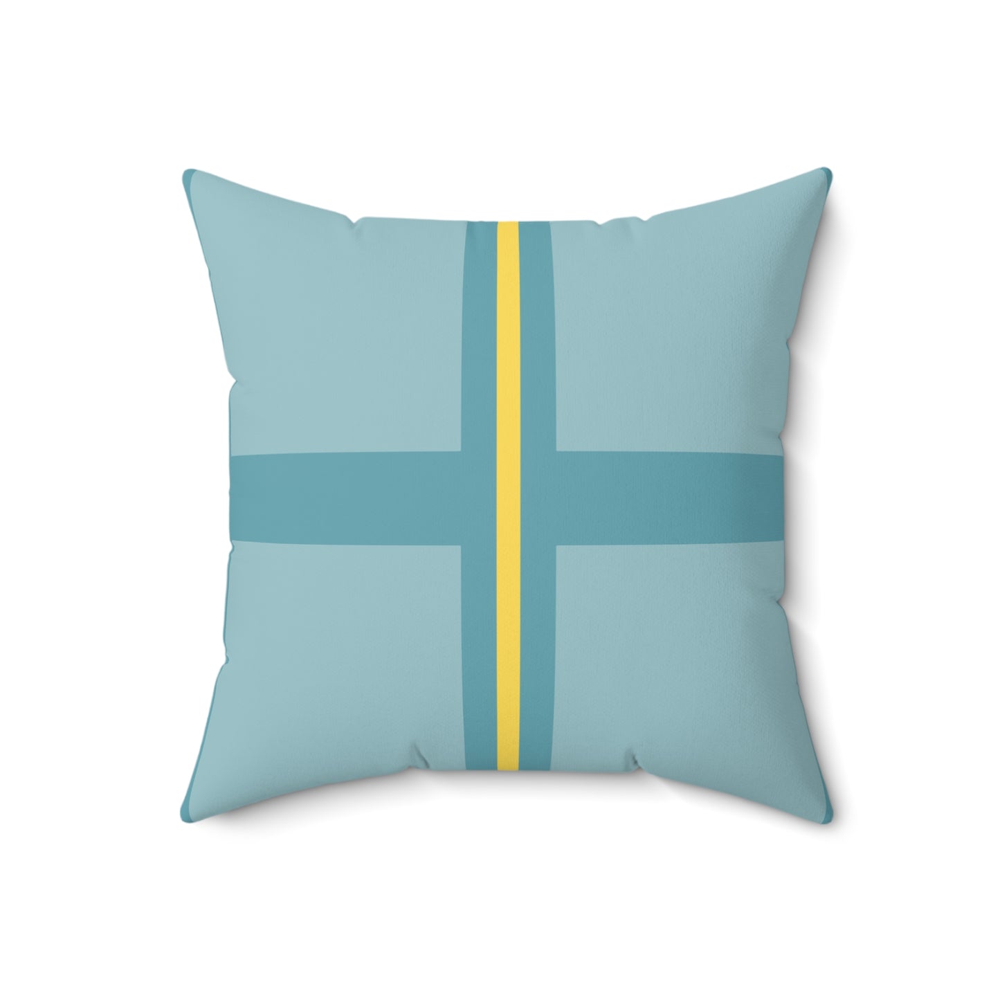Quadrant 2 - The Flat Line Series: Spun Polyester Square Pillow