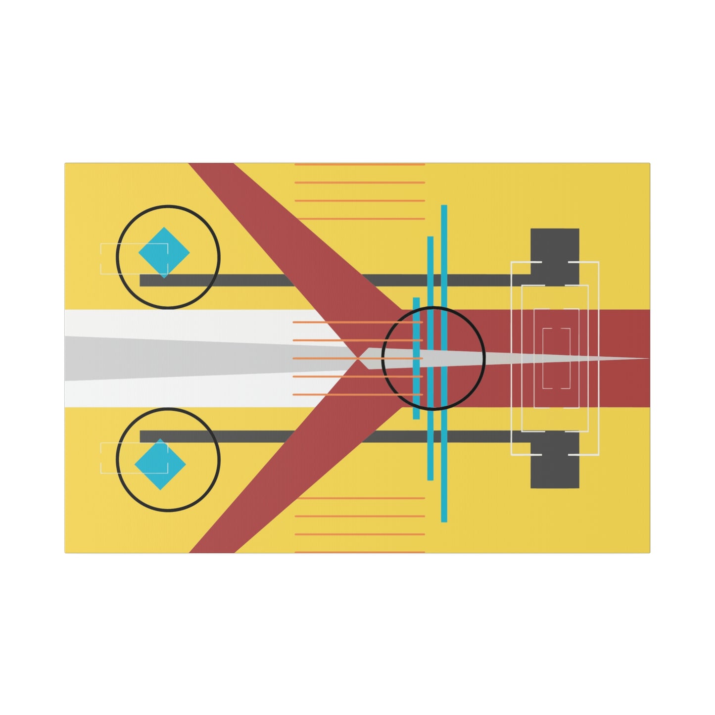 Burst of Sunshine - The Take Off Series: Geometric Abstract Wall Art