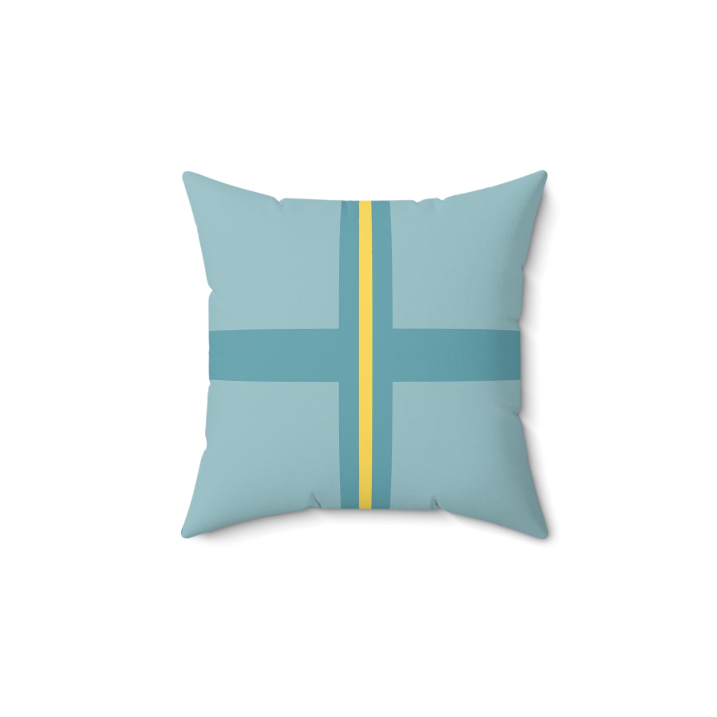 Quadrant 2 - The Flat Line Series: Spun Polyester Square Pillow