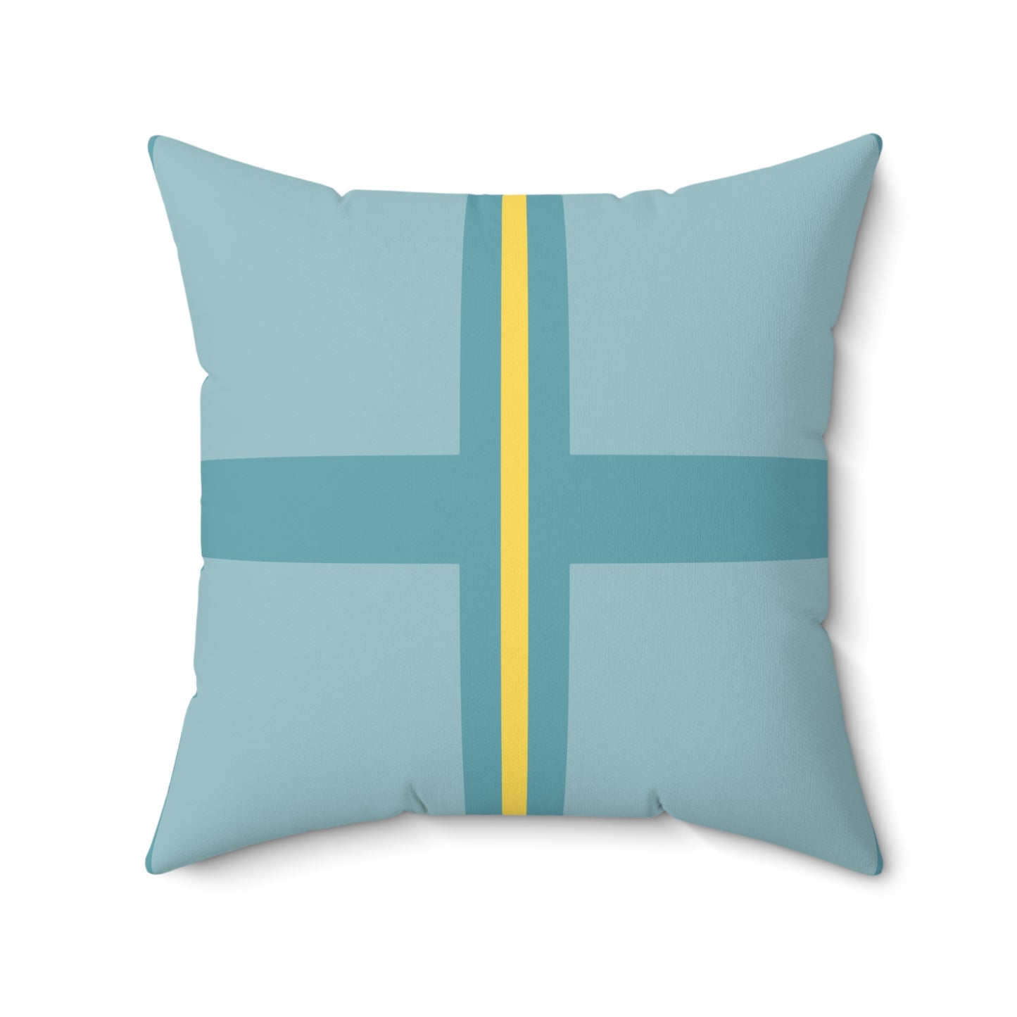 Quadrant 2 - The Flat Line Series: Spun Polyester Square Pillow