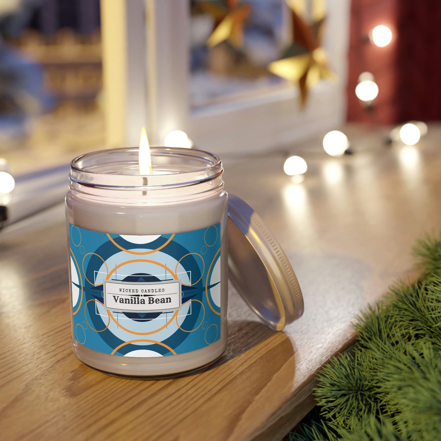 Wicked Candles Deco Blue Oscillation Scented Soy Candles, 9oz