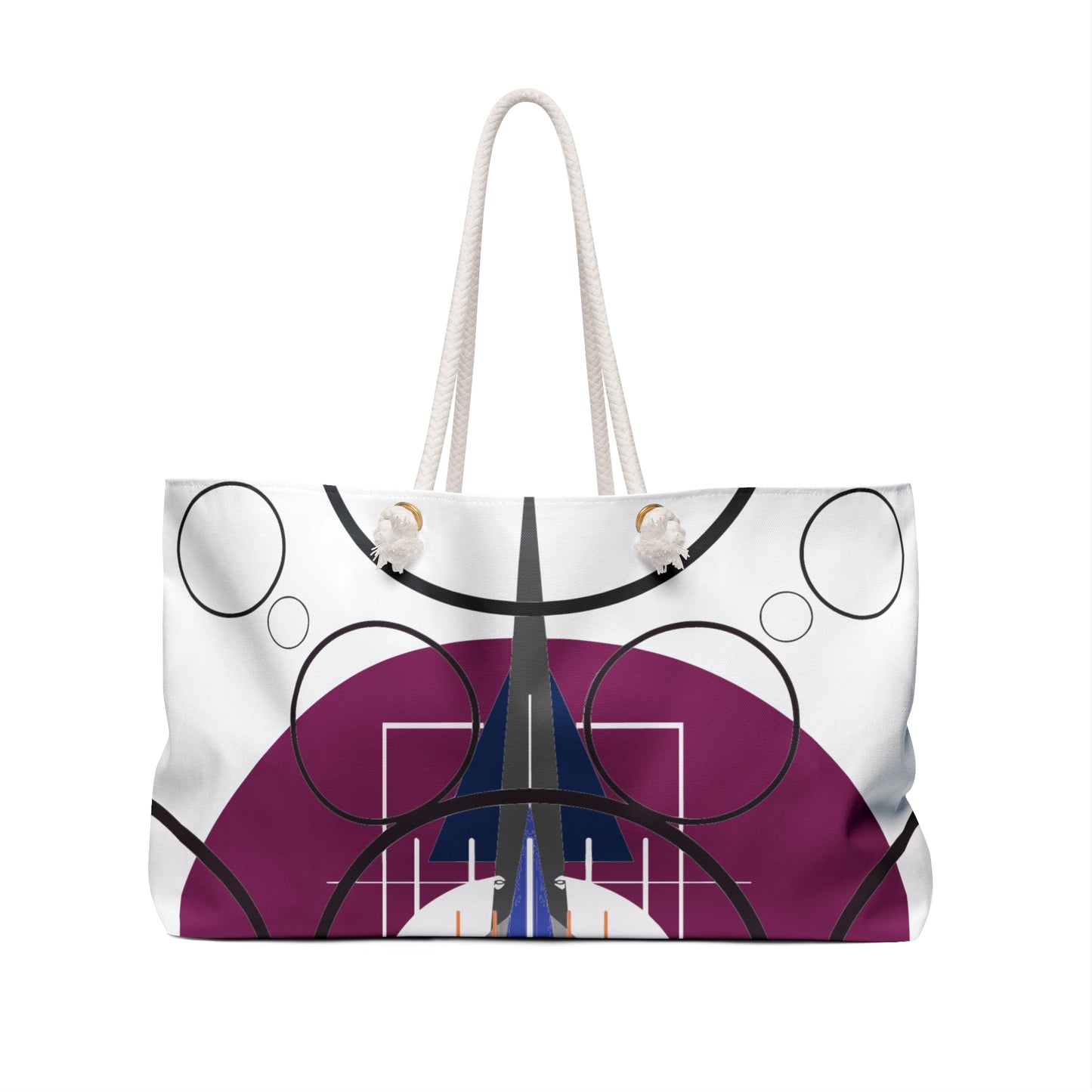 Deco Plum Oscillation Weekender Beach Bag