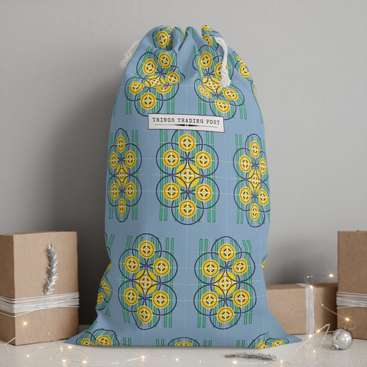 Sunflower Yellow Compass Rose Super Delux Laundry Sack