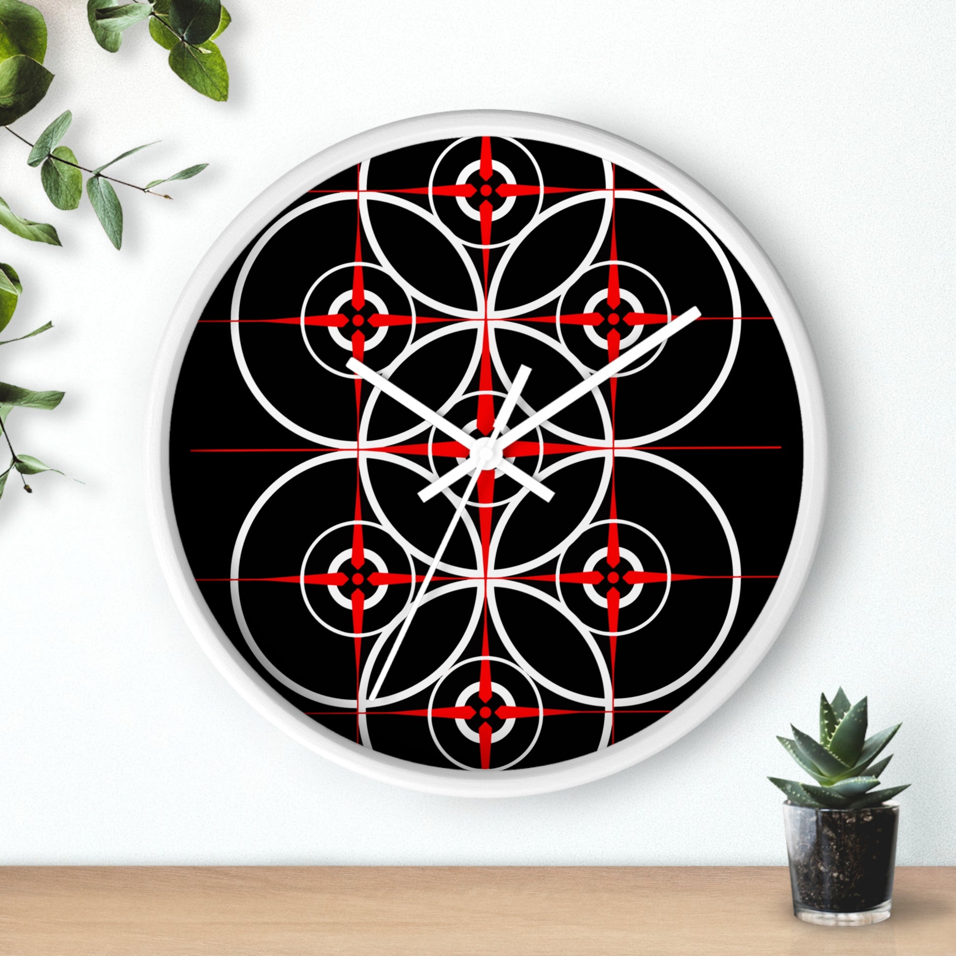 Black Cove Compass Rose Wall Clock