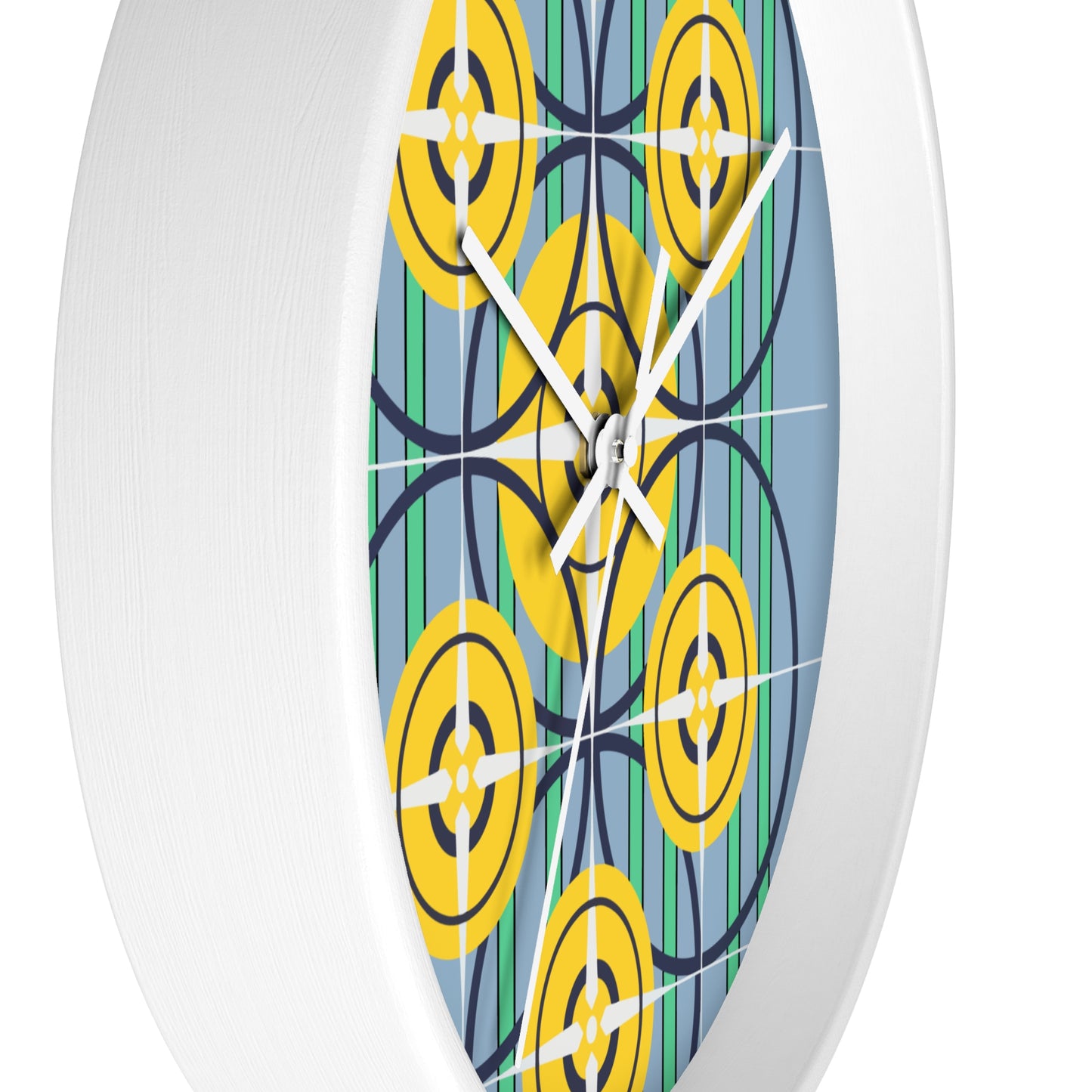 Sunflower Yellow Compass Rose Wall Clock