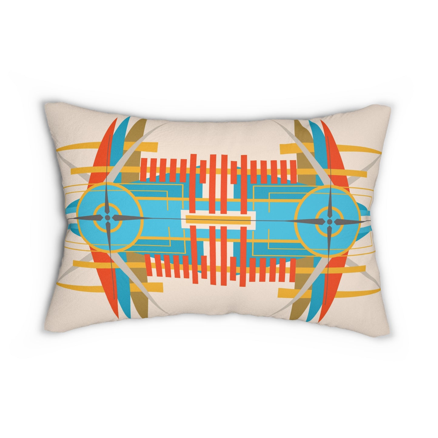 Deco Desert Bird of Paradise Spun Polyester Lumbar Pillow