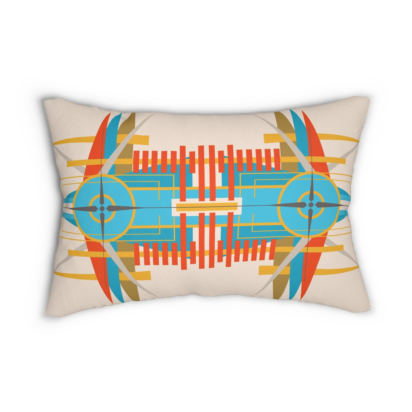 Deco Desert Bird of Paradise Spun Polyester Lumbar Pillow