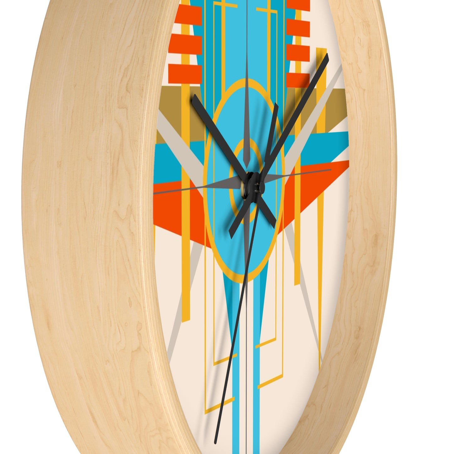 Deco Desert Bird of Paradise Wall Clock