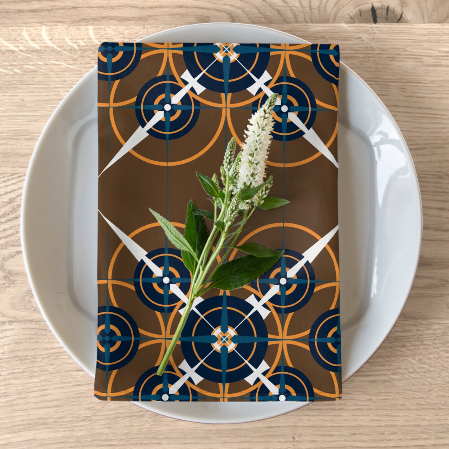 Classic Retro Casino Compass Rose Graphic Napkin