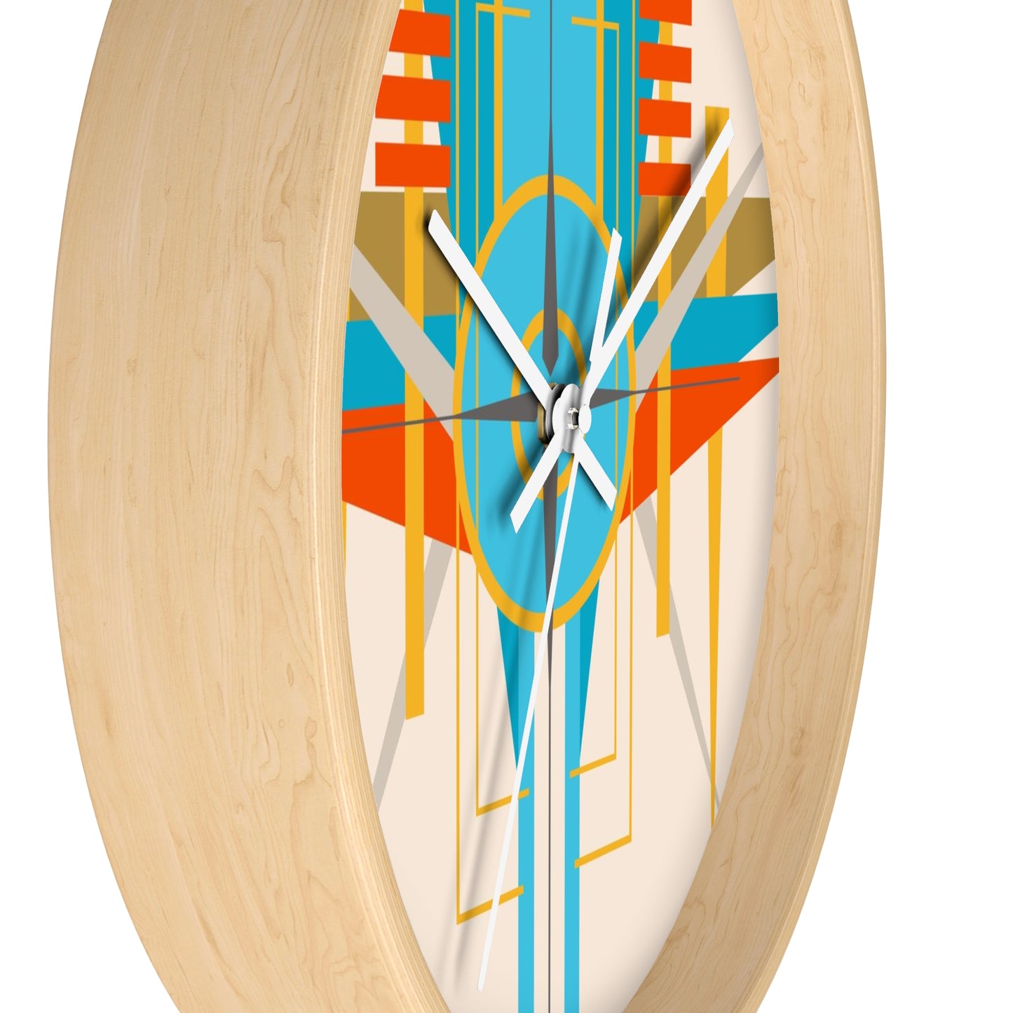 Deco Desert Bird of Paradise Wall Clock