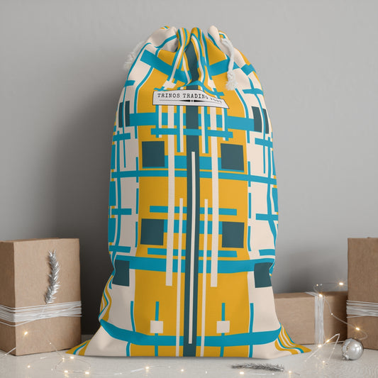 Lemon Yellow Bamboo Super Delux Laundry Sack - Large Graphic