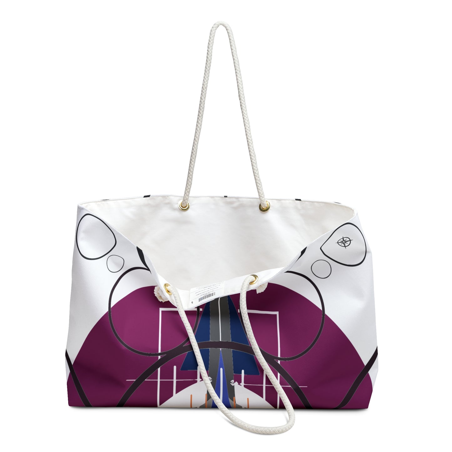 Deco Plum Oscillation Weekender Beach Bag