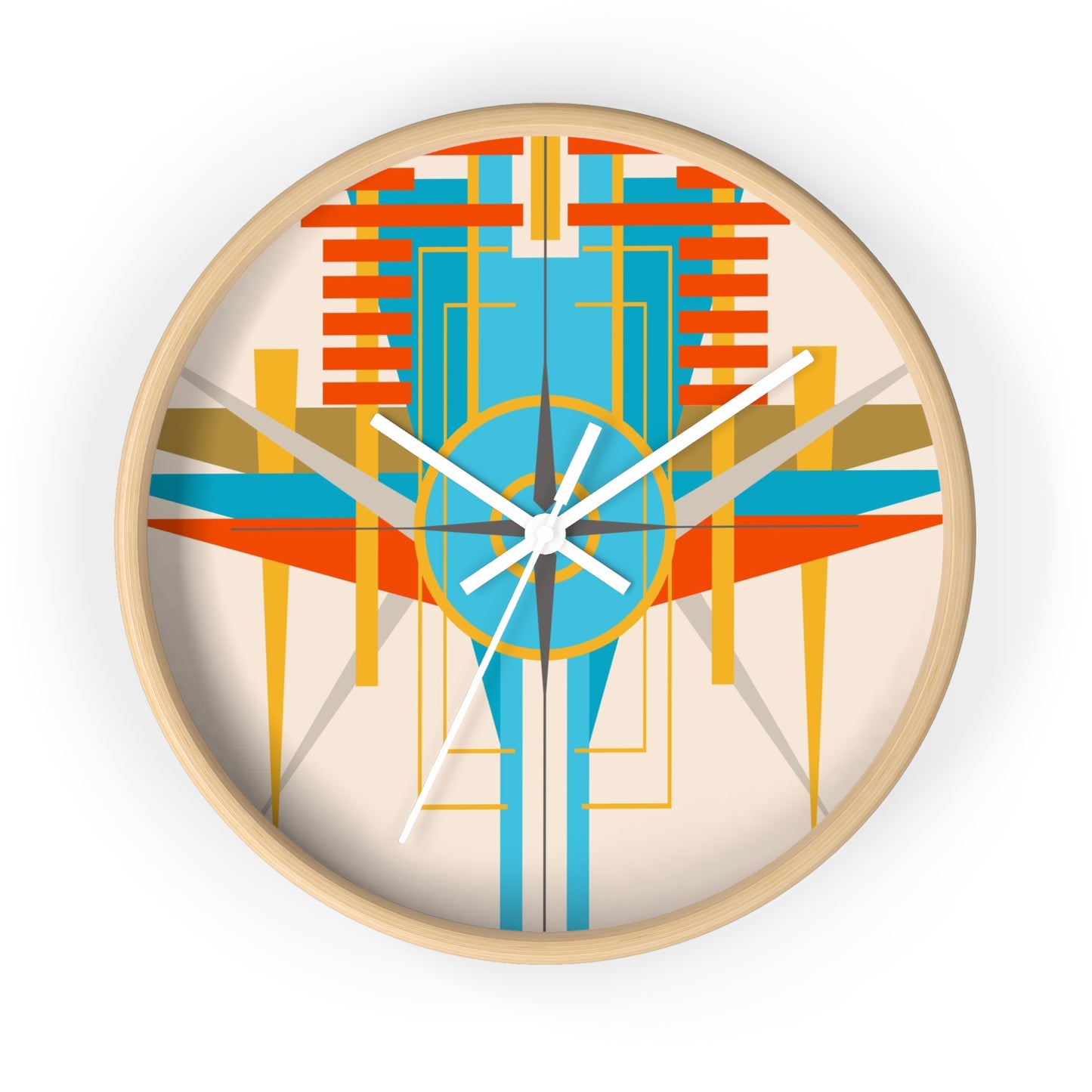 Deco Desert Bird of Paradise Wall Clock