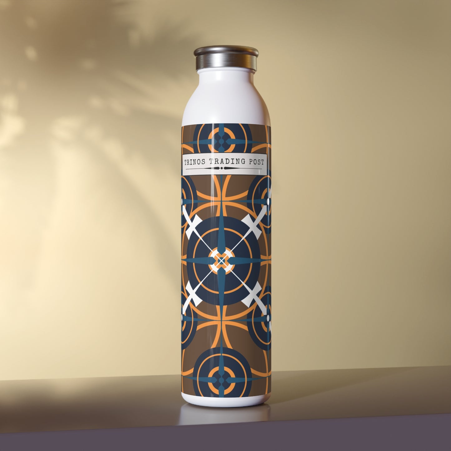 Casino Classic Retro Compass Rose 20oz Slim Water Bottle