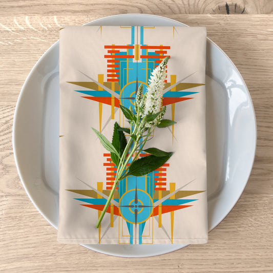 Deco Desert Bird of Paradise Napkin