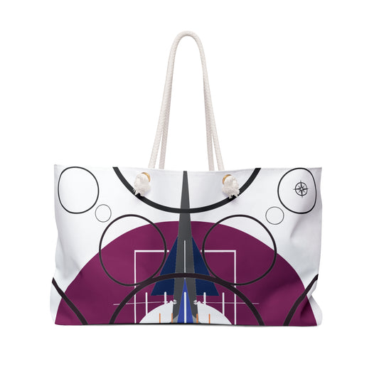 Deco Plum Oscillation Weekender Beach Bag