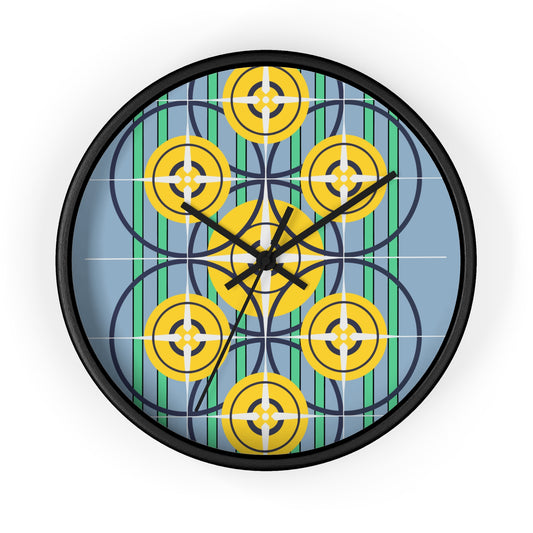 Sunflower Yellow Compass Rose Wall Clock