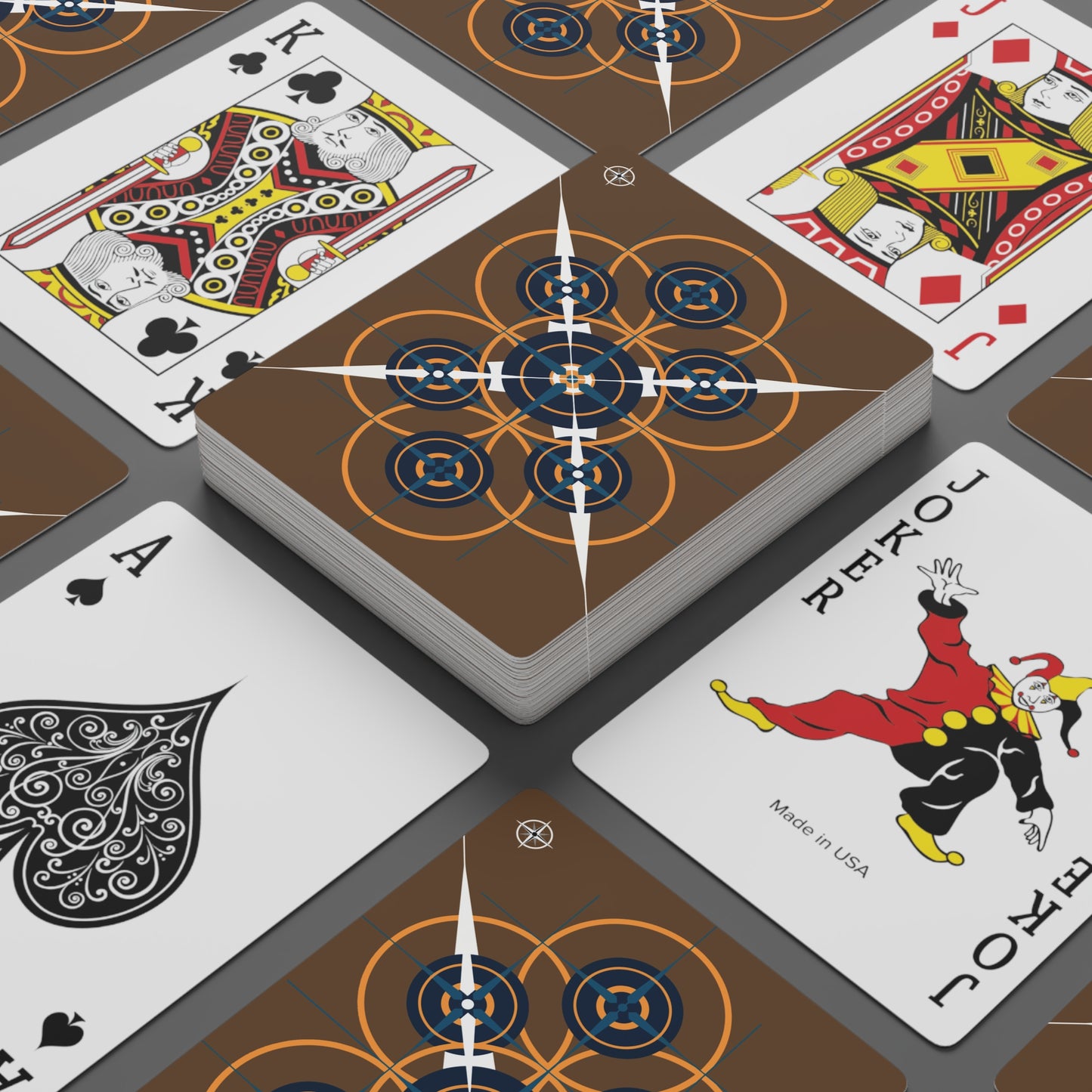 Casino - Classic Retro Compass Custom Poker Cards