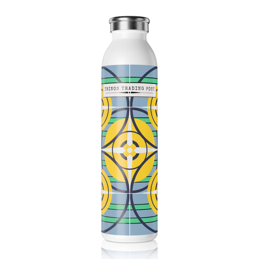 Sunflower Yellow Compass Rose 20oz Slim Water Bottle