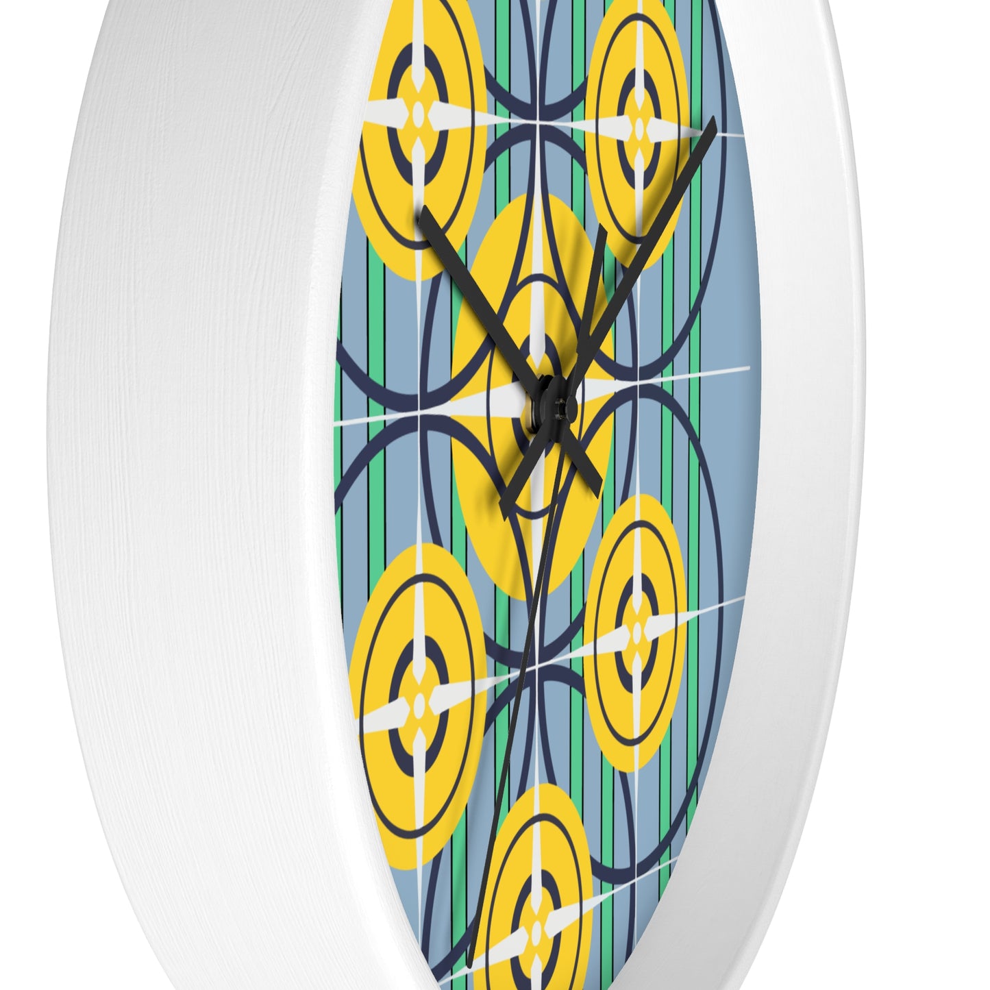 Sunflower Yellow Compass Rose Wall Clock