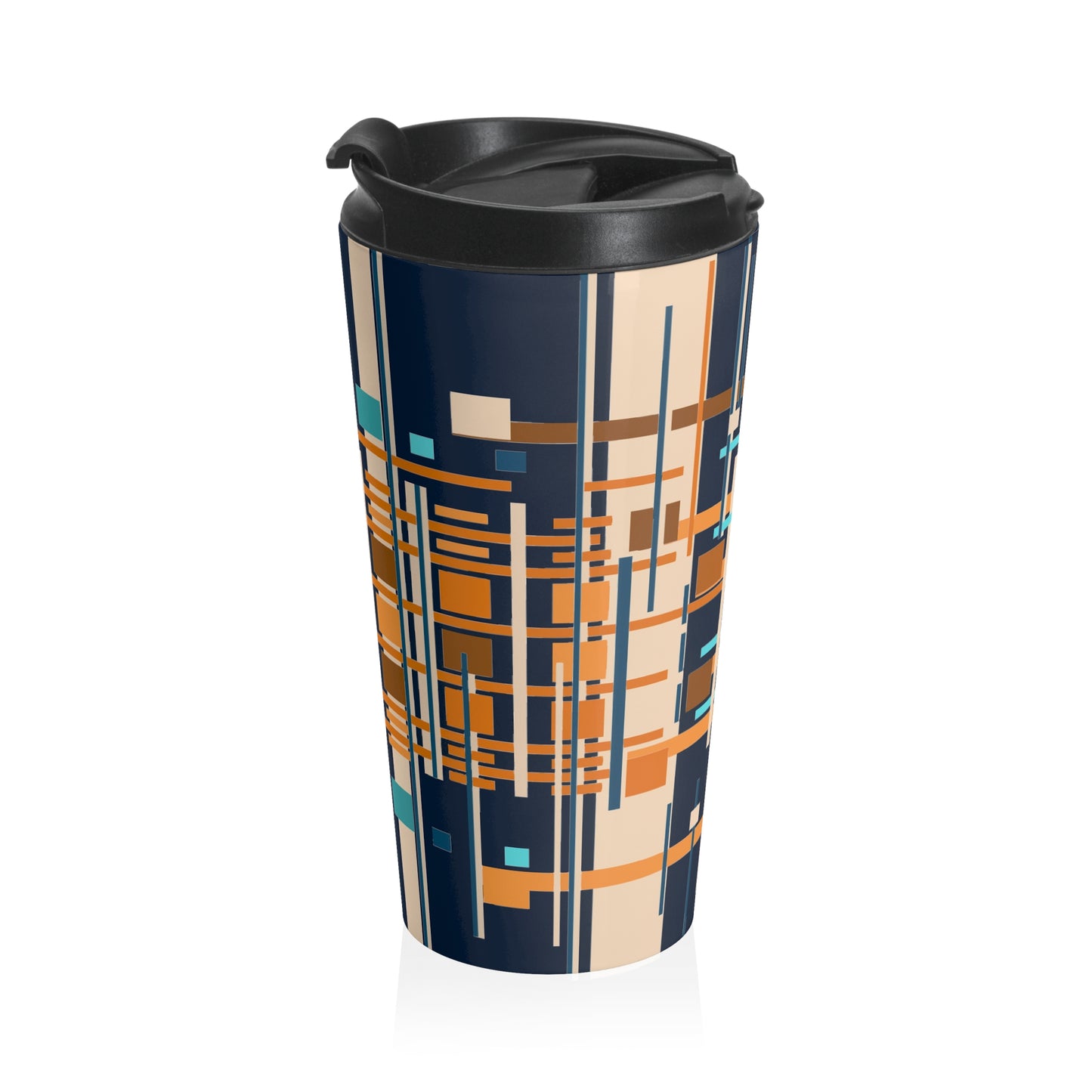 Midnight Blue Bamboo Stainless Steel Travel Mug