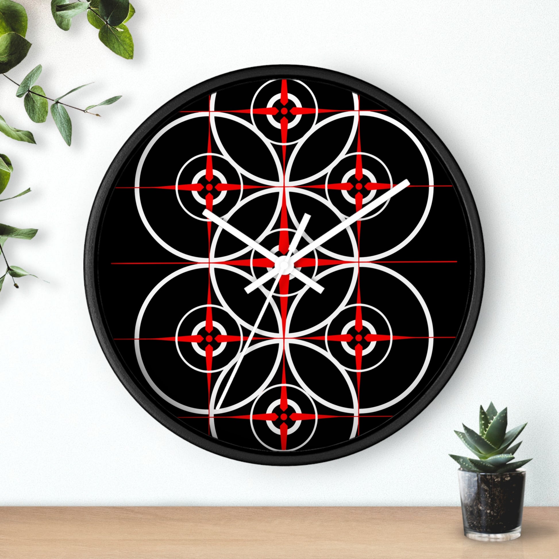 Black Cove Compass Rose Wall Clock