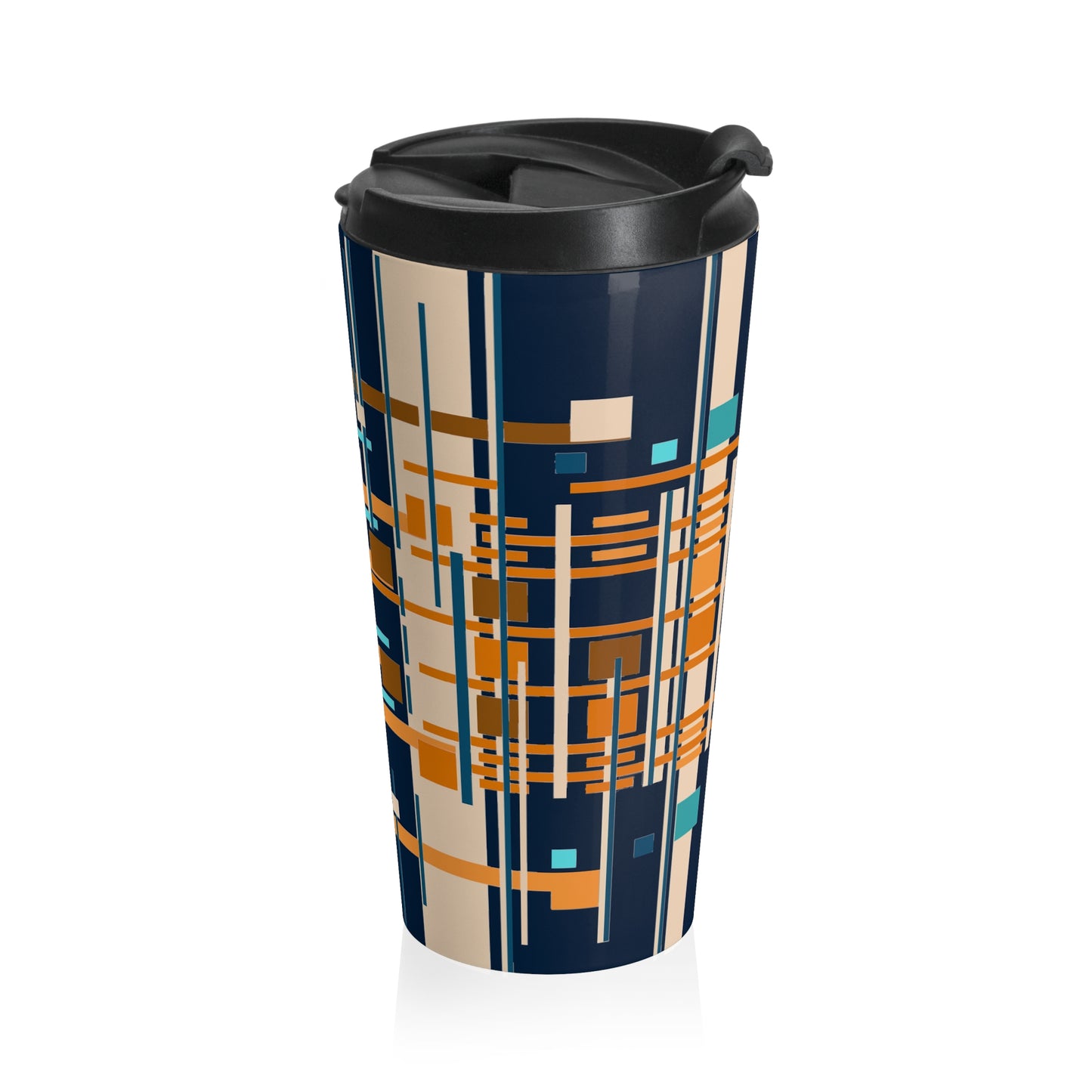 Midnight Blue Bamboo Stainless Steel Travel Mug