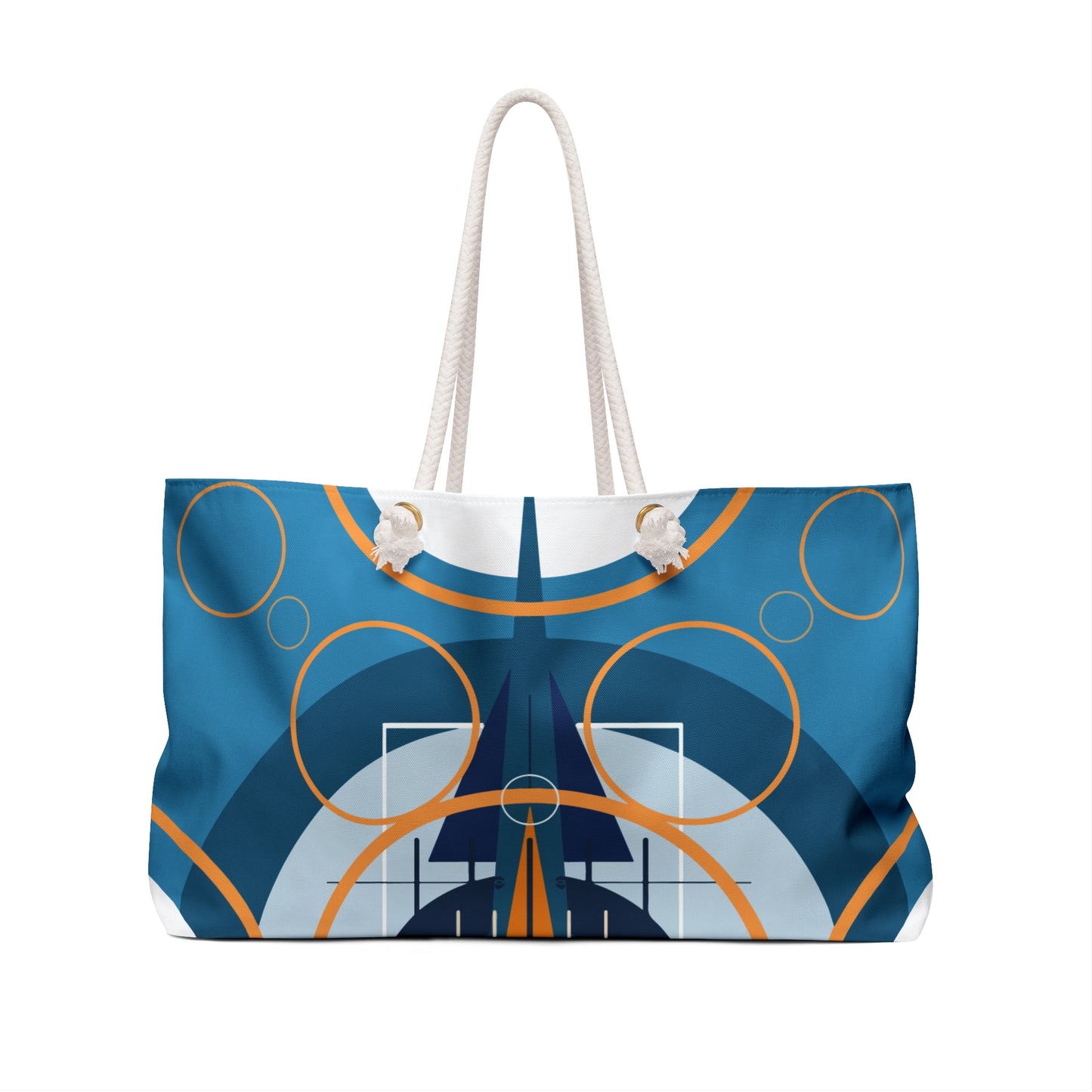 Deco Blue Oscillation Weekender Beach Bag